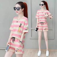 ราคา New ชุดเซต 2 ชิ้น ผู้หญิง กีฬาชุดสูทสองชิ้น แฟชั่นผู้หญิง สไตล์เกาหลี สินค้าพร้อมส่ง (5077440069)