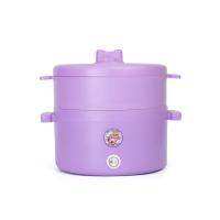 ราคา หม้ออเนกประสงค์ฝาเเบบใส พร้อมที่นึ่ง หม้อชาบู หมาล่า ต้มมาม่า นึ่ง หม้อเทปล่อน SPL lucky duck (21361703419)