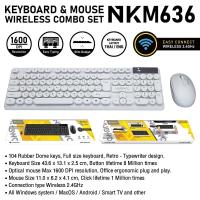 ราคา Nubwo NKM 631 NKM 636 Keyboard Mouse ไร้สาย Wireless แป้นพิมพ์ไร้สาย คีย์บอร์ดและเมาส์ไร้สาย ประกัน 1 ปี (22482124530)