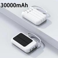 ราคา พลังงานแสงอาทิตย์ 30000mAh พาวเวอร์แบงค์ มีสายในตัว4ห้ว ไฟฉาย LED power bank เพาเวอร์แบงค์ แบตสำรอง เพาเวอร์แบงแท้ แบตเตอรี่สำรอง ใช้ได้กับทุกรุ่นทุกยี่ห้อ (22998084021)