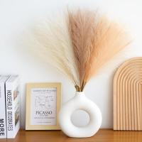 ราคา หญ้าเทียม Pampas กับหม้อ21 การตกแต่งบ้าน Pampas Boho หญ้าเทียม Pampas สูงพร้อมแจกันสำหรับ Hiasan Kamar ของตกแต่งงานปาร์ตี้แต่งงาน Centerpieces (23130368861)