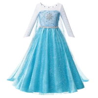 ราคา ชุดชุดพระราชินีหิมะ Disney Frozen เจ้าหญิงเอลซ่าแอนนาชุดเทศกาลฮาโลวีนเด็กผู้หญิงชุดคอสเพลย์เจ้าหญิงเอลล่าราพันเซล (23169699683)