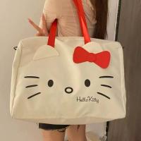 ราคา LAOO น้ำหนักเบามาก กระเป๋าถือสำหรับเดินทางลายคิตตี้ แบบพกพาได้ จุได้มาก กระเป๋าสัมภาระขนาดใหญ่ น่ารักน่ารักๆ กันน้ำกันน้ำได้ กระเป๋าเก็บผ้าอ๊อกฟอร์ด สาวๆ (22581663027)