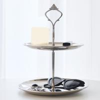 ราคา ชั้นวางของเดสก์ท็อป 2 ชั้นเคาน์เตอร์ชั้นวางสแตนเลส Minimalist รอบเคาน์เตอร์สำหรับเครื่องประดับ Gadgets ลิปสติก (22428191676)