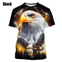 ราคา เสื้อยืดแขนแขนสั้นคอกลมสำหรับผู้ชายพิมพ์ลาย3D นกอินทรีเข็มขัดนกอินทรีย์ใหญ่หัวขาวเท่ๆแฟชั่นใหม่ฤดูร้อน (20324522507)