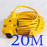 ราคา ปลั๊กบล็อคยาง 4 8 16 ช่อง ปลั๊กบล็อคยาง หน้าพลาสติก ปลั๊กสนาม บล็อกยาง สาย VCT2x1sq mm รองรับไฟสูงสุด 3000W พร้อมสวิตช์ 3 30 เมตร ปลั๊กสนาม (23316437984)