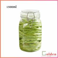ราคา Golden โหลแก้วมีฝาปิด โหลแก้วดองยา โหลแก้วสูญญากาศ มีหลายขนาดให้เลือก โหลสูญญากาศ Glass sealed jar (12553742892)