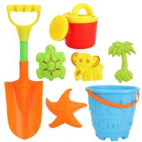 ราคา BXNZ Summer Soft Baby Beach Toys Kids Bath Play Set Beach Party Watering Can Bucket Sand Molds Toys Water Game (22189441506)