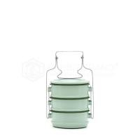 ราคา ปิ่นโต ปิ่นโตใบเล็ก ปิ่นโตเคลือบ หลากสี ตรากระต่าย ขนาด10cm x 3ชั้น (3132582677)