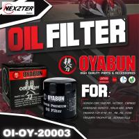 ราคา OI OY 20003 กรองน้ำมันเครื่อง OYABUN รุ่น CBR1000RR NC700 CBR650 CB500X ZX10 Z900 Versys NINJA650300250 R1 6 R3 FZ09 MT10 TRIUMPH STREET TWIN BONNEVILLE ไส้กรองน้ำมันเครื่อง กรอง รถบิ๊กไบค์ (182392073