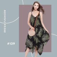 ราคา ชุดเดรสสั้น เดรสสั้น เดรสสายเดี่ยวกระโปรงสั้น เดรสแฟชั่นผู้หญิง เดรสกระโปรงบาน ทรงปีกผีเสื้อ 129 พร้อมส่ง เสื้อผ้าแฟชั่น2021 (1235486551)