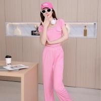 ราคา ชุดเซ็ท Set เสื้อ กางเกงขายาว Nine colors ผ้าร่องยืดเยอะ ชุดเซ็ทผู้หญิง กางเกงขายาวผู้หญิง กางเกงขาบานราคาถูกTZ892 (22043264114)