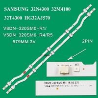 ราคา หลอดแบล็คไลท์ทีวี SAMSUNG ซัมซุง รุ่น 32N4300 32M4100 32T4300 HG32AJ570 5LED 2เส้น สินค้าใหม่ (15467106932)