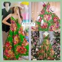 ราคา Mookrinstyle Pan1 ชุดเดรสยาวลายดอกผ้าป่านIndia เดรสลายดอก เดรสสายเดี่ยวลายดอก เดรสยาว เดรสไปเที่ยว เดรสวินเทจลายดอก เดรสวินเทจ PAN (16527851948)