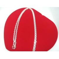 ราคา สร้อยคอ สร้อยคอเงิน ลายโซ่แบน ชุบเศษเงินแท้925 ยาว60cm สินค้าพร้อมส่ง (3077062406)