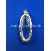 ราคา กรอบพระเงินแท้ ตลับพระเงิน ใส่พระ 25 ศตวรรษเนื้อดิน พระลีลา หรือพระขนาดใกล้เคียง (11433596799)