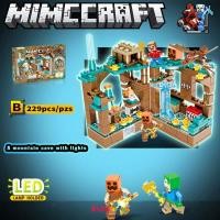 ราคา มีไฟ ของเล่นตัวต่อ ตัวต่อมายคราฟ Minecraft บ้านมายคราฟ บล็อกตัวต่อ หมู่บ้านมายคราฟ ของเล่นสำหรับเด็ก (19285558872)