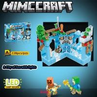 ราคา มีไฟ ของเล่นตัวต่อ ตัวต่อมายคราฟ Minecraft บ้านมายคราฟ บล็อกตัวต่อ หมู่บ้านมายคราฟ ของเล่นสำหรับเด็ก (20360051504)