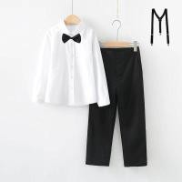 ราคา ชุดออกงานสำหรับเด็กผู้ชายชุดเอี๊ยมกางเกงพิธีกรชุดเสื้อเชิ้ตสีขาวสำหรับเด็กชุดจบการศึกษาอนุบาลการแสดงเปียโนสำหรับเด็กลายดอกไม้ (21166128200)