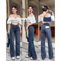 ราคา XANNSHOPS Atom JEANS Punny jeans กางเกงยีนส์ ผู้หญิง ทรงกระบอก เอวสูง (23103837706)