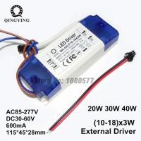 ราคา 1Pcs 600mA LED Driver 3W 10W 20W 30W 40W 50W 60W 1 2x3W 3 4x3W 6 10x3W 10 18x3W สูง PF แยกแสง Transformers (20956751417)