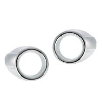 ราคา ฝาครอบภาพกรอบไฟตัดหมอกชุบไฟฟ้า1คู่สำหรับ Ford Fiesta 09 13ไฟตัดหมอก (22083809158)