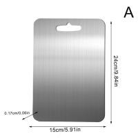 ราคา Stainless Steel Cutting Board For Kitchen Hanging Vegetable Chopping Board Board Fruit Household And Thickened Chopping Double sided F9X3 (22863376410)