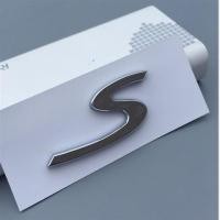 ราคา HOT 1 x High Quality Glossy Chrome PORSCHE GTS MACAN CAYENNE PANAMERA CARERRA BOXSTER TURBO 911 718 Letter Logo Auto Emblem Badge Decal Sticker Replacement for Porsche (20943306832)