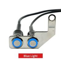 ราคา LT สวิตช์มอเตอร์ไซค์เหล็กกล้าไม่เป็นสนิมเปิด ปิด DC12V แฮนด์ปรับได้ปุ่มสวิทช์กันน้ำไฟฉายคาดผมกันน้ำ LED (22617707183)