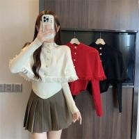 ราคา ชุดเซตสองชิ้นผ้าถักเรียบหรูสไตล์เกาหลีแบบใหม่ฤดูหนาวเสื้อไหมพรมแขนยาวแนววินเทจคอกลมสไตล์อ่อนโยนแฟชั่นแมทช์ลุคง่ายสำหรับผู้หญิง (22009761971)