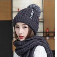 ราคา หมวกผ้าพันคอกันหนาว หมวกกันหนาว ผ้าพันคอกันหนาว ได้ทั้งเซ็ต งานถักสวยมาก พร้อมส่งในไทย (4781034909)