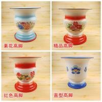 ราคา MY กระโถนปากแตรเท้าสูงสีฟ้าเคลือบโถปัสสาวะหนาสำหรับเด็กและผู้สูงอายุห้องสุขาสำหรับงานแต่งงานถังขยะเก่าคิดถึงขนาดใหญ่ (22962303640)