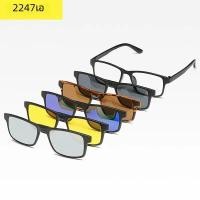 ราคา 6ใน1ที่กำหนดเองผู้ชายผู้หญิง Polarized Optical แม่เหล็กแว่นตากันแดดคลิปแม่เหล็กคลิปบนแว่นตากันแดด Polaroid Clip On Sun กรอบแก้ว (23024720049)