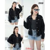 ราคา Jacket แจ็คเก็ตยีนส์แขนยาว เสื้อคลุมยีนส์ เสื้อยีนส์สาวอวบ เสื้อยีนส์คอตตอนใส่ได้ทุกดอกาศ (16174719538)