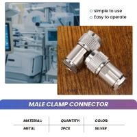ราคา 2 Pcs N Type Male Clamp RG8 LMR400 RG165 RG213 7D FB RF Coaxial Connector (22297323896)