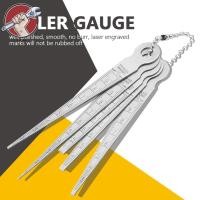 ราคา 1ชุดการเชื่อมเหล็กกันสนิมTaper Feeler Gaugeไม้บรรทัดHoleเครื่องมือวัด10มม (6744754200)