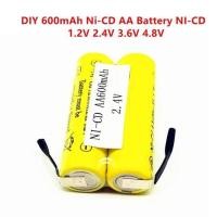 ราคา ถ่านธรรมดานิเกิล 1 2 v 2 4 V 3 6 V 4 8 V ชาร์จไฟได้แบตเตอรี่ของเล่น (18724592321)