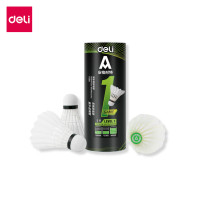 ราคา Deli ลูกขนไก่ ลูกแบด ลูกแบดมินตัน วัสดุขนห่าน ใช้ซ้ำได้ น้ำหนักสมดุล การลอยตัวดี Goose Shuttlecock (23210492452)