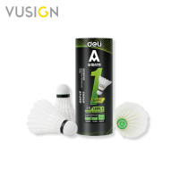 ราคา Vusign ลูกแบด ลูกขนไก่ ลูกแบดมินตัน วัสดุขนห่าน แข็งแรง ลอยตัวได้ดี น้ำหนักสมดุล Goose Shuttlecock (23210110738)