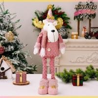 ราคา XINYUEG ตุ๊กตาหิมะซานตาคลอสตุ๊กตาหิมะสีชมพูสำหรับตกแต่งบ้านของขวัญสำหรับเด็ก (23303275961)