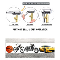 ราคา WYRS Extended Portable Air Compressor Tire Inflator Replacement Hose with Stainless Steel Mesh for Protection Air Pump Tube Fine Workmanship (22580442893)