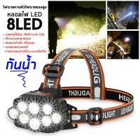 ราคา ไฟฉายคาดหัว ไฟฉายแรงสูง ไฟฉายชาร์จไฟด้วย USB ไฟฉาย 8 LED ขนาดเล็ก ไฟฉายติดศรีษะ ไฟฉายติดหน้าผาก หัวไฟ กรีดยาง ส่องสัตว์ (14359617114)
