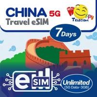ราคา Happy China eSIM แฮปปี้ เทเลคอม จีน 5 15 วัน 3 8 กิกะไบต์ eSIM ท่องเที่ยวแบบเติมเงิน 5G 4G (22492196408)