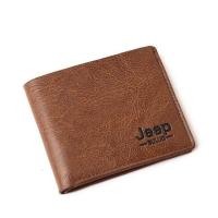 ราคา กระเป๋าสตางค์ผู้ชาย Jeep พร้อมกระเป๋าเหรียญ กระเป๋าใส่เหรียญขนาดเล็ก กระเป๋าใส่เหรียญแบบมีซิป กระเป๋าสตางค์หนัง PU สำหรับผู้ชาย (23288204530)
