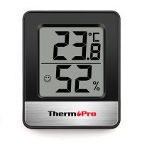 ราคา ThermoPro TP 49 เครื่องวัดอุณหภูมิและความชื้นในบ้านแบบดิจิตอล Indoor Digital Hygrometer Thermometer ThermoPro TP49 (8668324239)