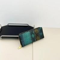 ราคา Female Coin Purse Crocodile Leather Long Women Wallet Serpentine Design Phone Purses for Ladies Cardholder Clutch Money Bag Sac (22403954657)