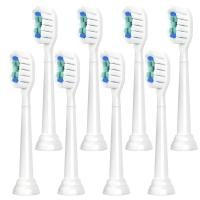 ราคา 8pcs Replacement Toothbrush Heads Compatible with Philips Sonicare Electric Toothbrush Professional Brush Heads Refill 4100 5100 (23093917393)