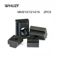 ราคา T nut 2Pcs M6 M8 M10 M12 M16 DIN508 Black Finish Grade 8 8 Carbon Steel T Slot Nut Tapped Through Slot T nut Furniture Brand New (22626310957)
