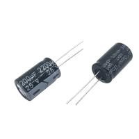 ราคา 25V2200UF 13x21mm Aluminum Electrolytic Capacitor 2200uf 25v 2200uf25v 25v2200mf 2200mf25v 25v2200MFD 25vdc 25wv 3300uf (22623906118)