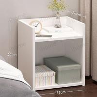 ราคา HI โต๊ะข้างเตียง ตู้ข้างเตียง โต๊ะวางข้างเตียงชั้นวางอเนกประสงค์ ชั้นวางของข้างเตียงสีขาว ตู้หัวเตียงที่เรียบง่าย ตู้ ตู้ข้างเตียง50CM (16983301914)